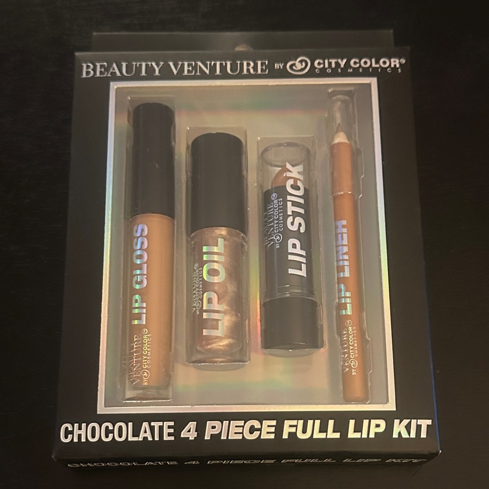 City Color Beauty Venture Chocolate Four-Piece Lip Kit - Brown Shades
